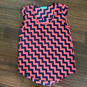Chris & Carol chevron blouse